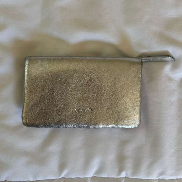 Nat & Nin Handbags - Nat & Nin Winnie Aqua Silver Small Wallet